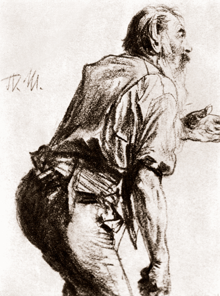  Adolpyh Von Menzel —— 拿着泥抹的泥瓦匠